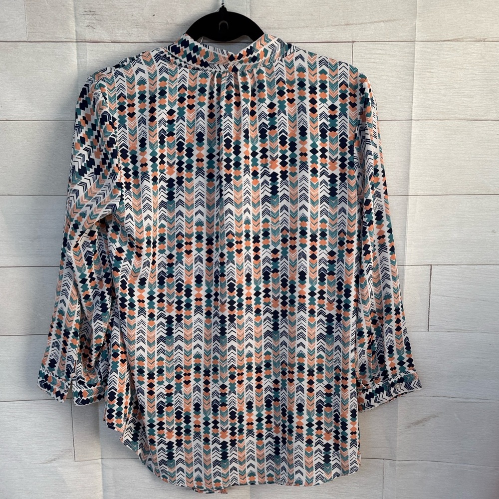Anthropologie/HD in Paris Astral Tie Neck Blouse Size 8 - Picture 6 of 6